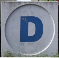 concrete sign letter 0004